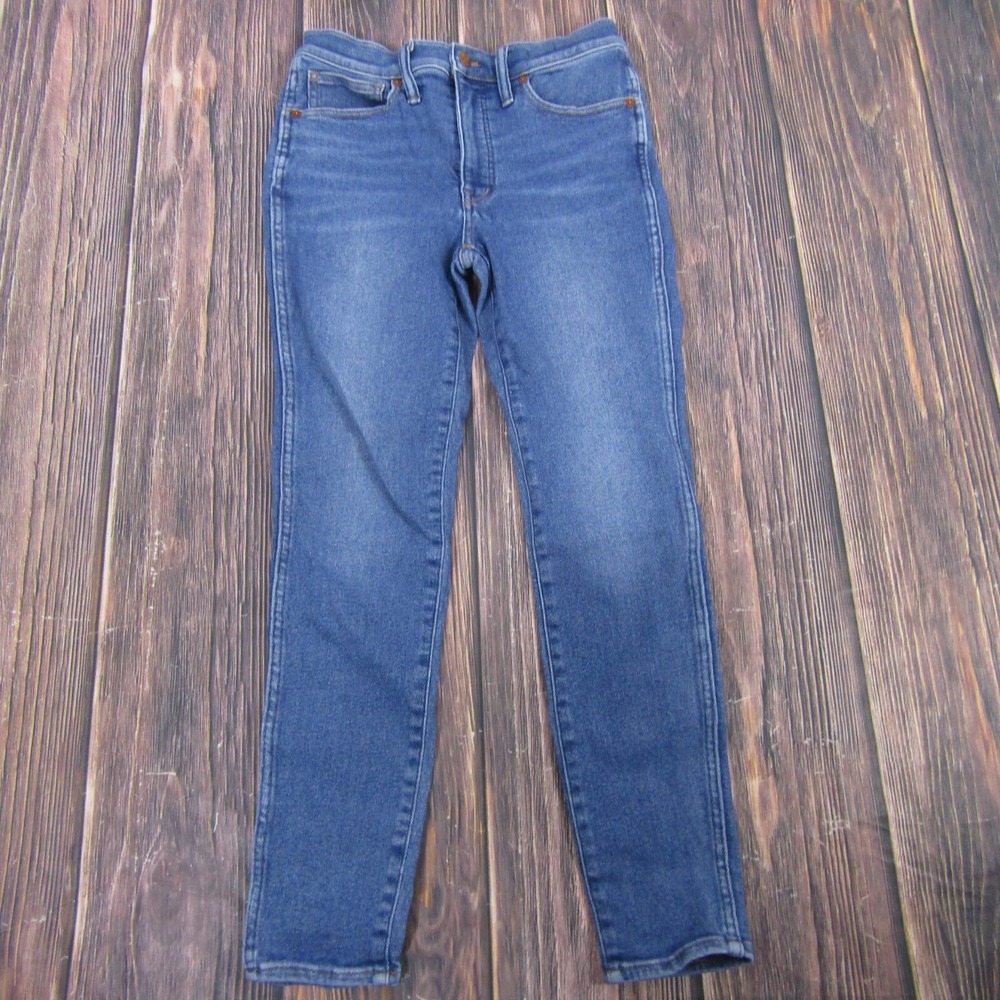 Madewell Womens 27 Blue 10" Inseam High Rise Skinny Jeans